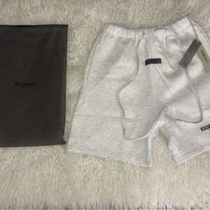 Essentials Men’s Heather Gray Athletic Sweat Shorts